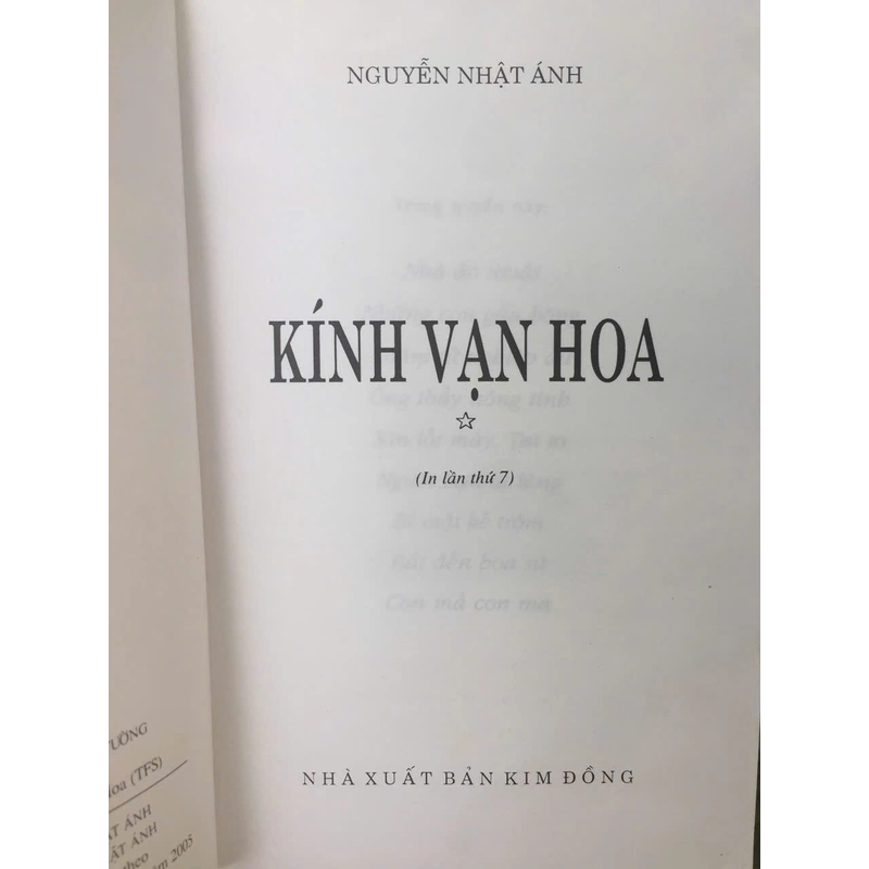 Kính Vạn Hoa - Nguyễn Nhật Ánh  523401