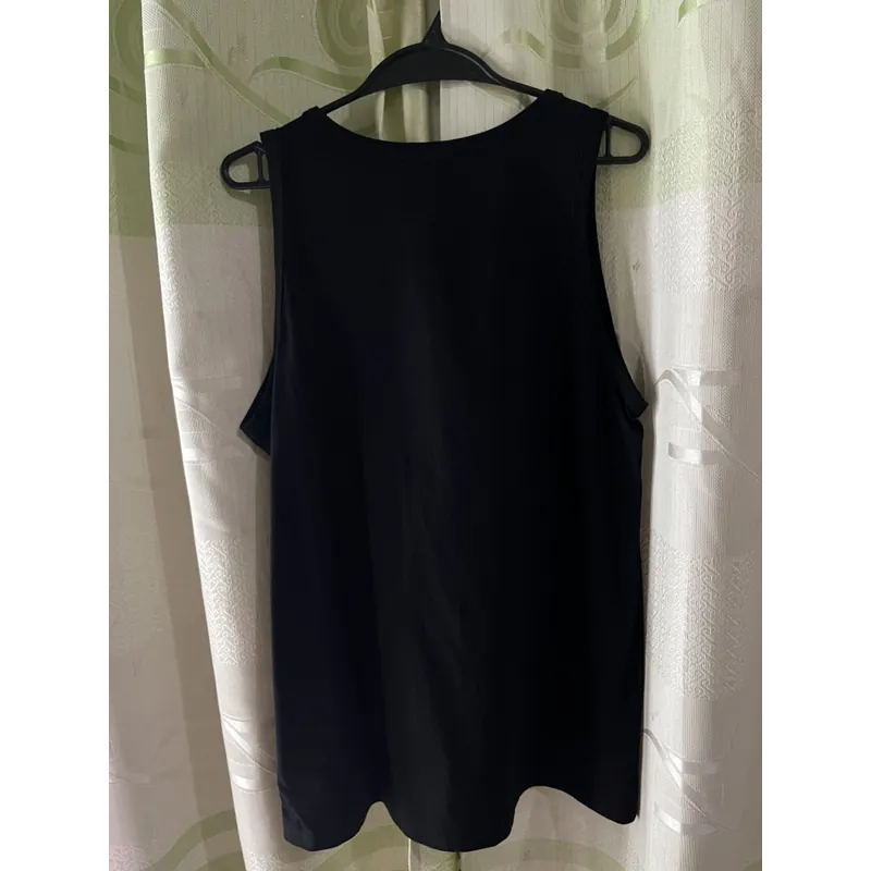Áo tanktop ( áo ba lỗ form dài ) màu đen  590376