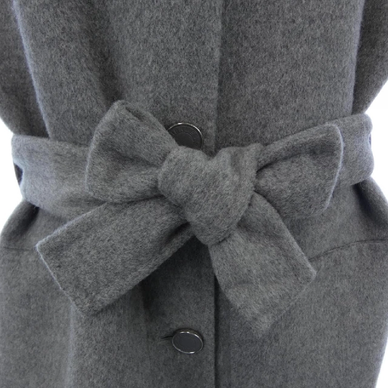 HERMES Áo khoác dài bằng da cừu đôi mặt 4H0101DA - Hàng hiệu Authentic 814462