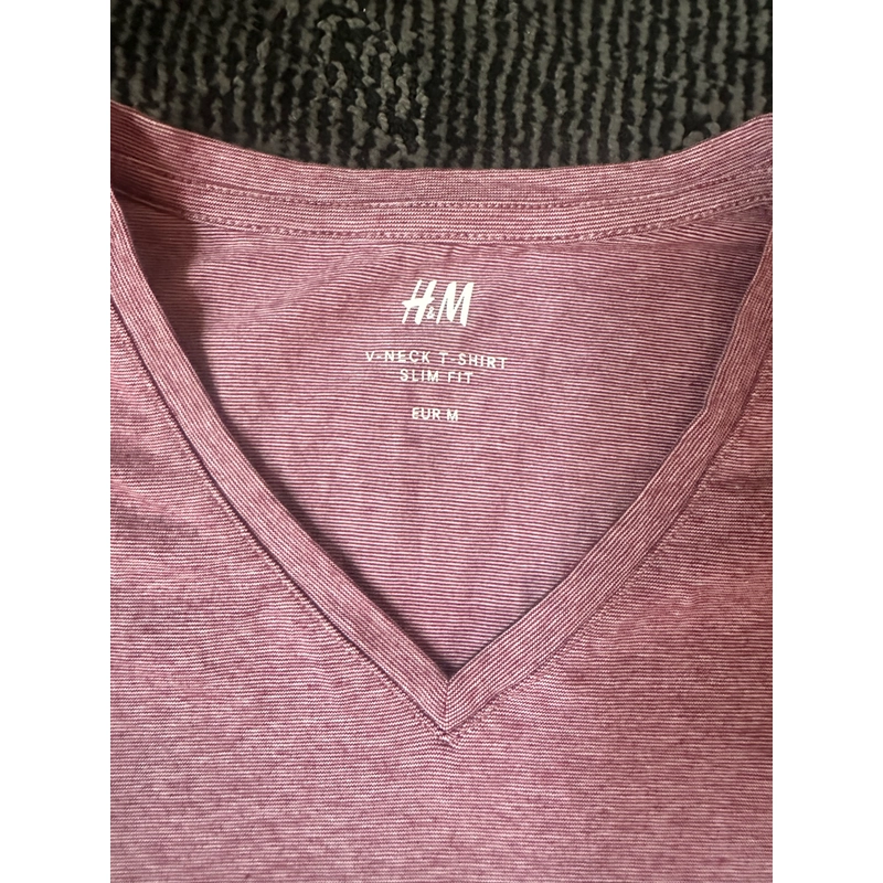 Áo thun nam H&M màu ruốc size M 379819