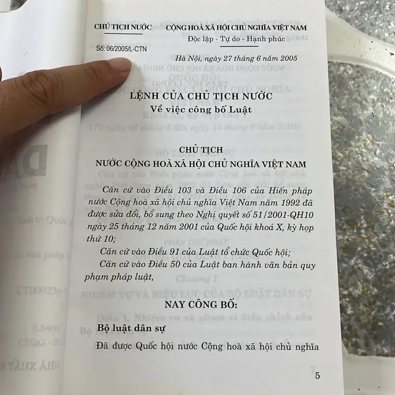 Bộ luật dân sự 2005 469755