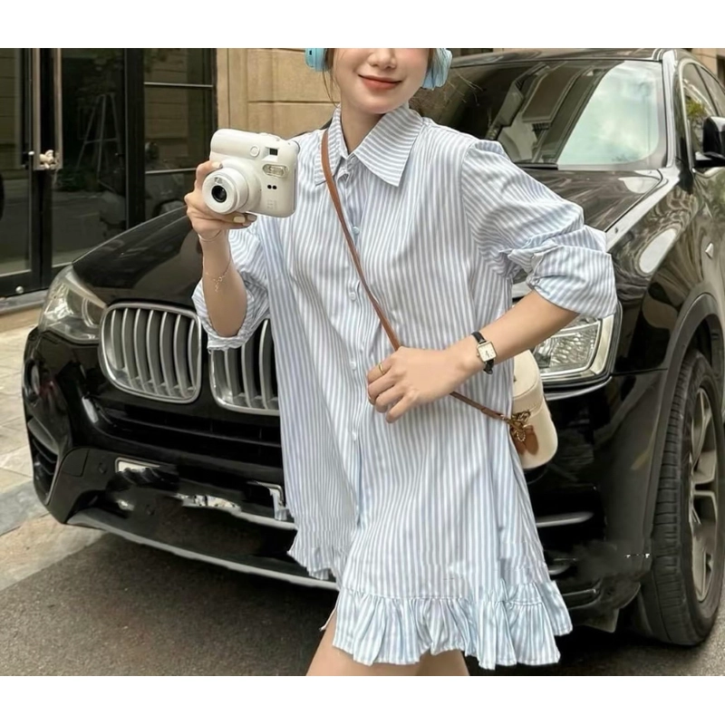 Set váy sọc kèm quần  509556