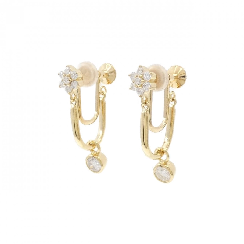 K18YG Bông tai kim cương 0.80CT - Hàng hiệu Chính hãng 873303