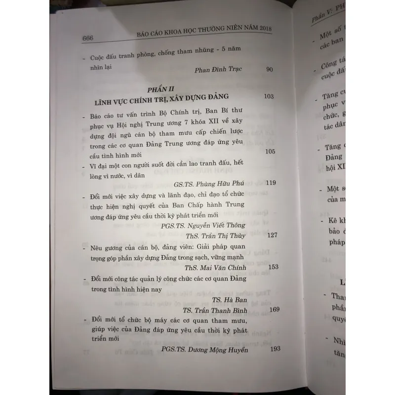 Báo cáo khoa học thường niên năm 2018 600411