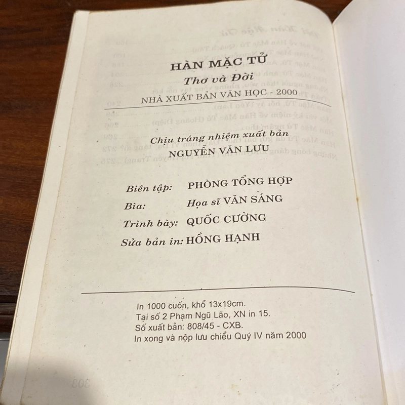 HÀN MẶC TỬ - THƠ VÀ ĐỜI (XB 2000) 495557