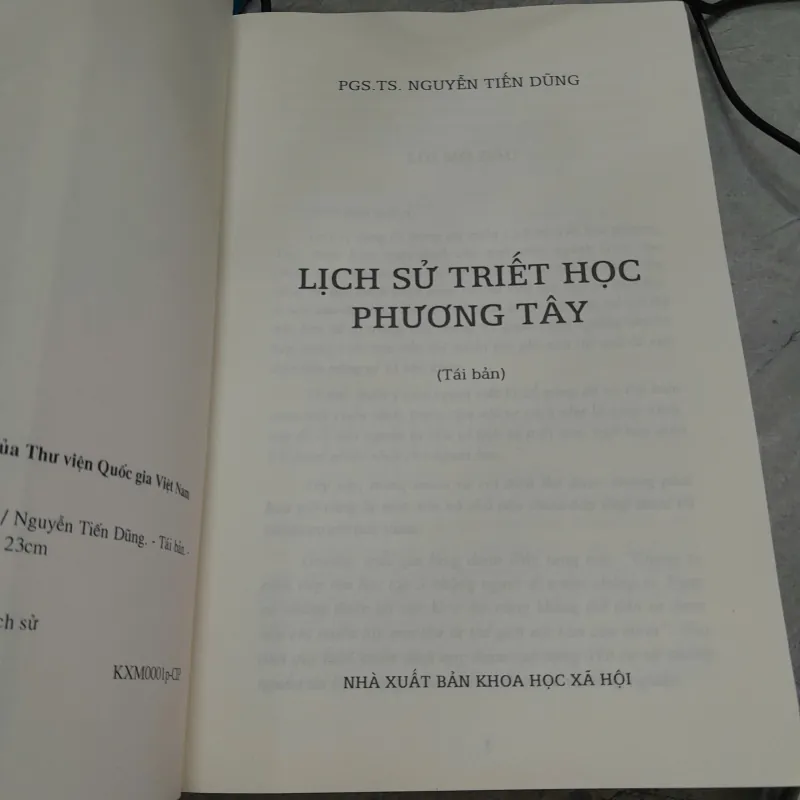 LỊCH SỬ TRIẾT HỌC PHƯƠNG TÂY - NGUYỄN TIẾN DŨNG 726826