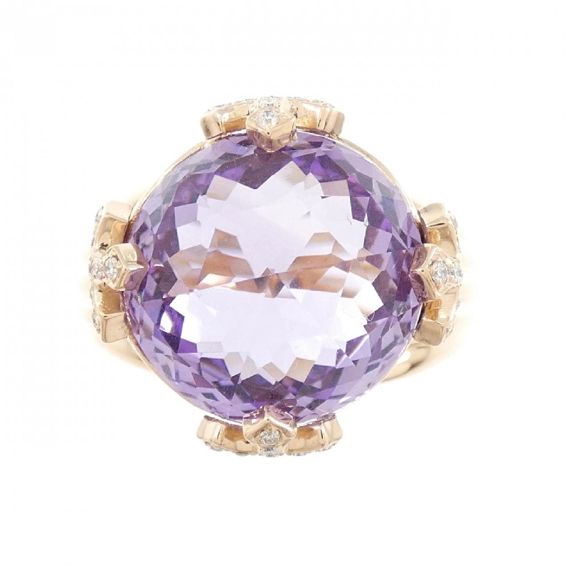 Nhẫn Amethyst K18PG 7.0CT - Hàng hiệu Chính hãng 852182
