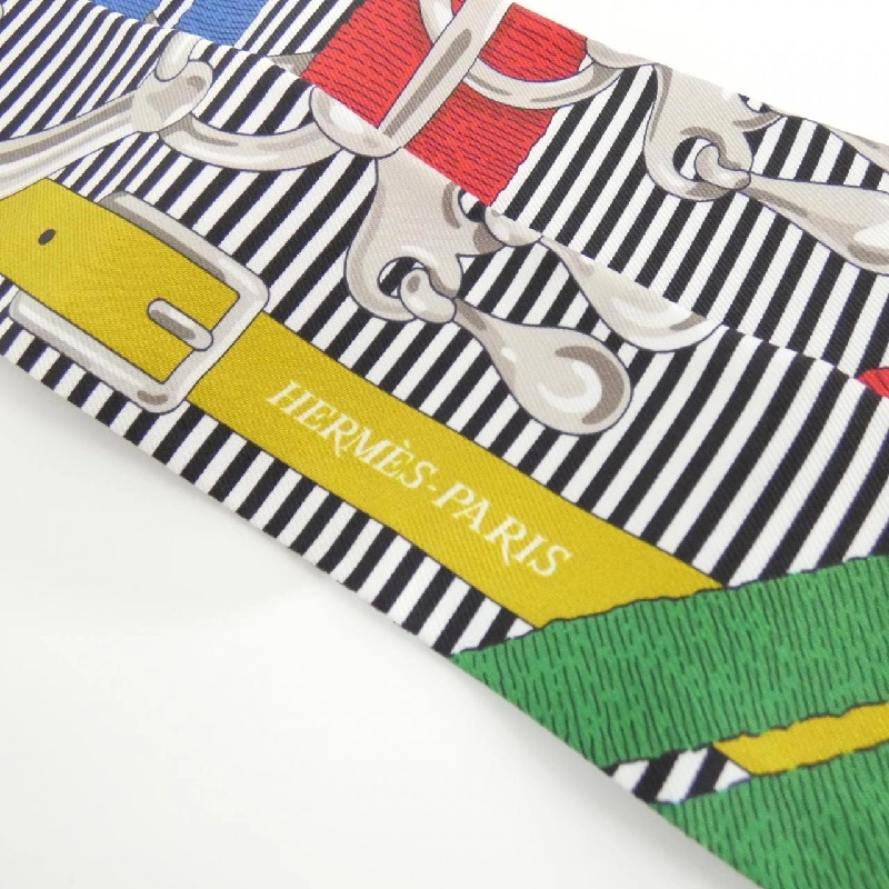 【Sản phẩm chưa sử dụng】Khăn quàng cổ Hermès MORS A JOUETS CHEMIES Twilly 063419S 624261