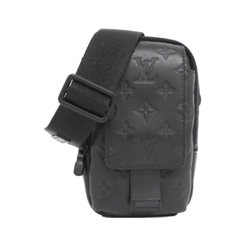 Túi đeo vai Louis Vuitton Monogram Shadow Double Phone Pouch 2022SS M81323 612375