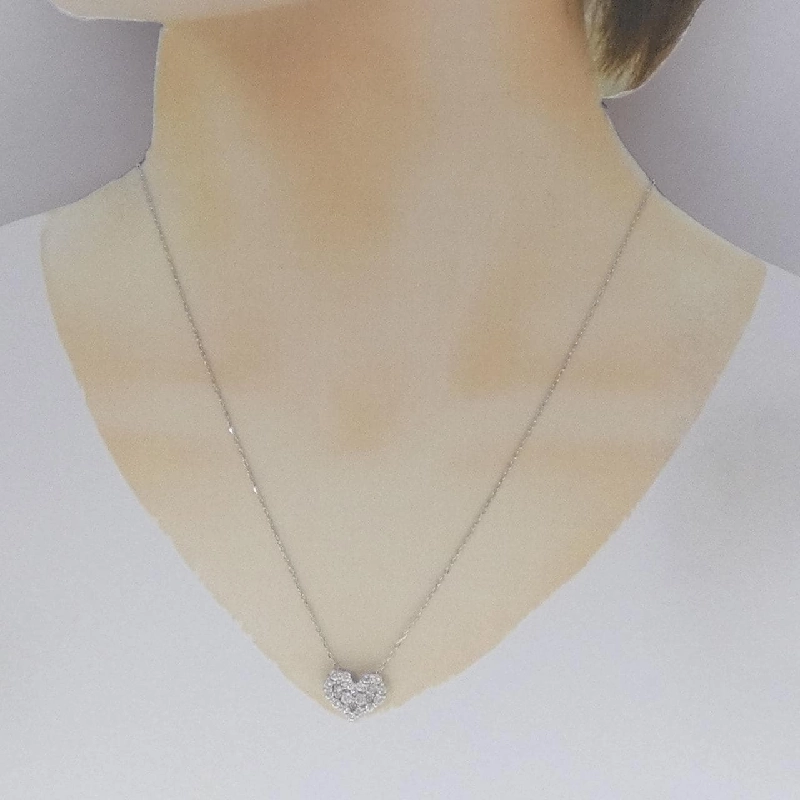 K14WG/K18WG Dây chuyền kim cương hình trái tim 1.00CT - Hàng hiệu Chính hãng 859489