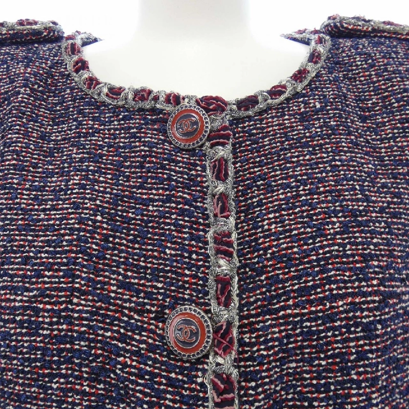 Áo khoác không cổ CHANEL 633318