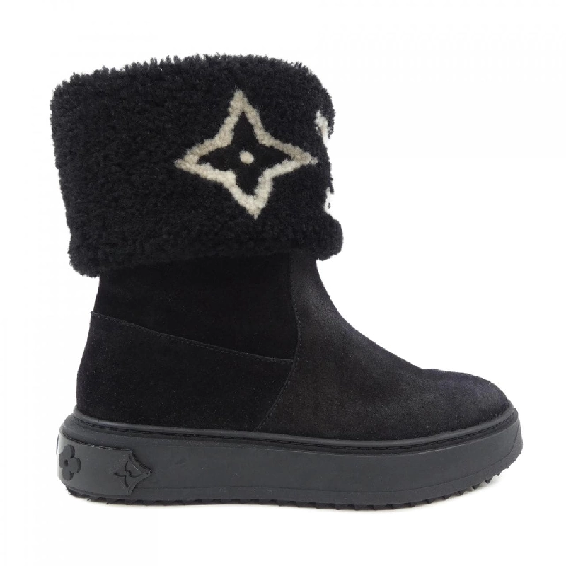 Giày bốt LOUIS VUITTON logo da lộn dòng Snowdrop - Hàng hiệu Authentic 658283