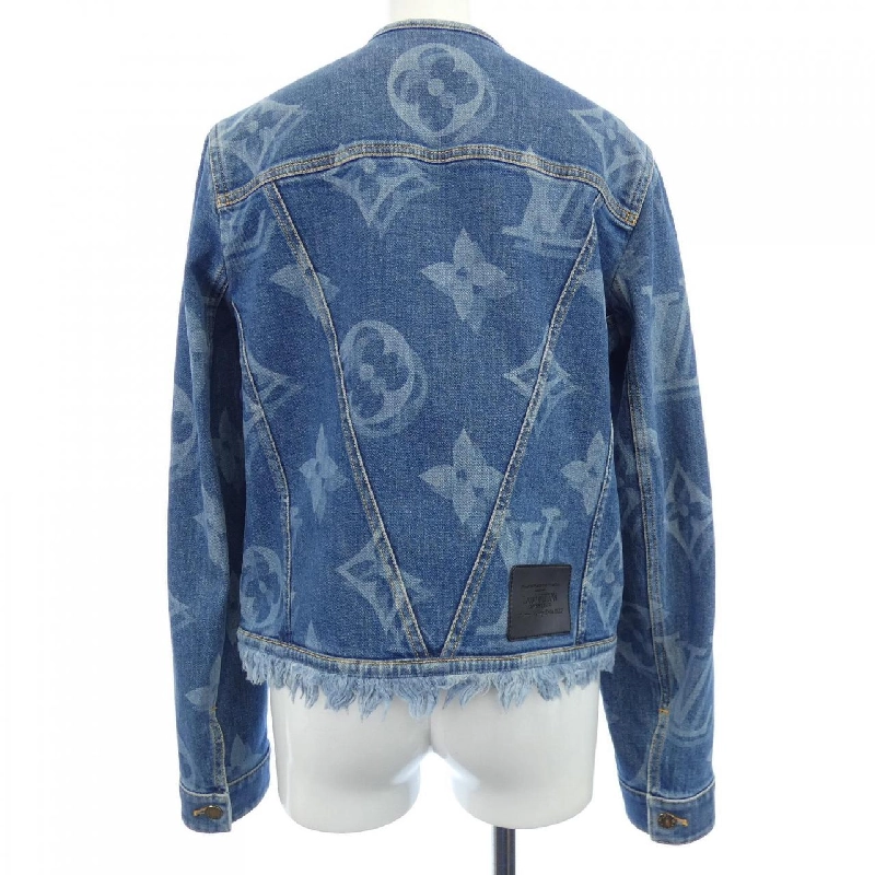 Áo khoác denim Louis Vuitton LOUIS VUITTON Giant Monogram Không cổ FKJA06ZPY 631234