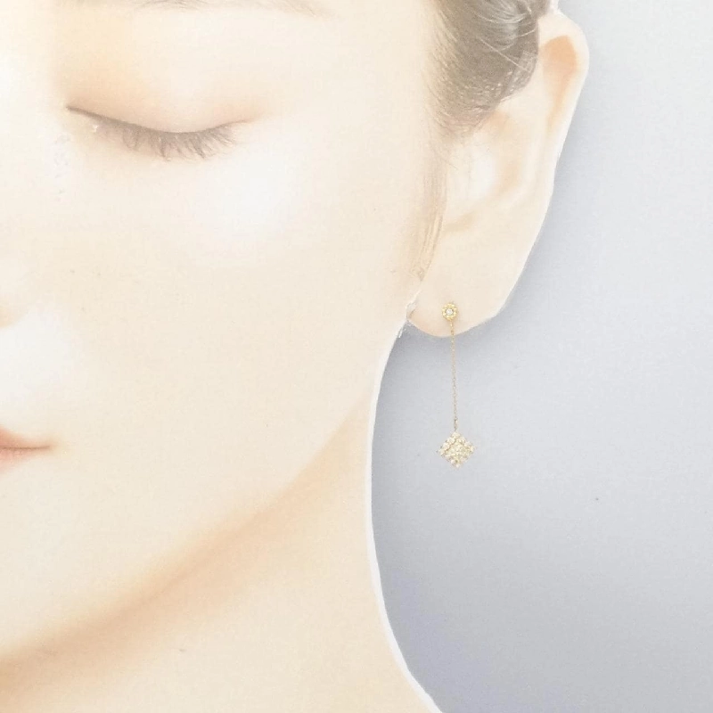 K18YG Bông tai Kim cương 0.55CT - Hàng hiệu Chính hãng 871232