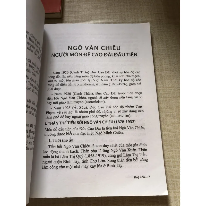 Người môn đệ cao đài đầu tiên-Ngô Văn Chiêu 971349