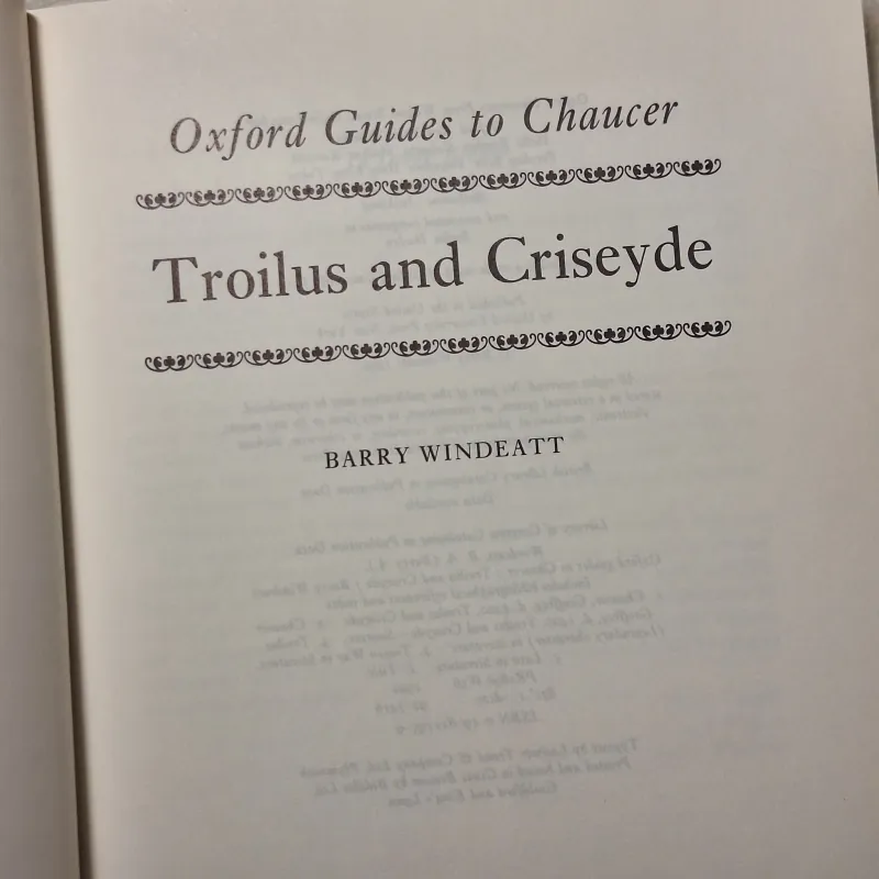 Oxford Guides to Chaucer: Troilus and Criseyde 783241