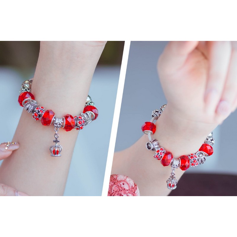 (Thanh lý chính hãng) Vòng tay trang sức bạc s925 PANDORA CHARM thương hiệu SAMMY JELWERY 182066