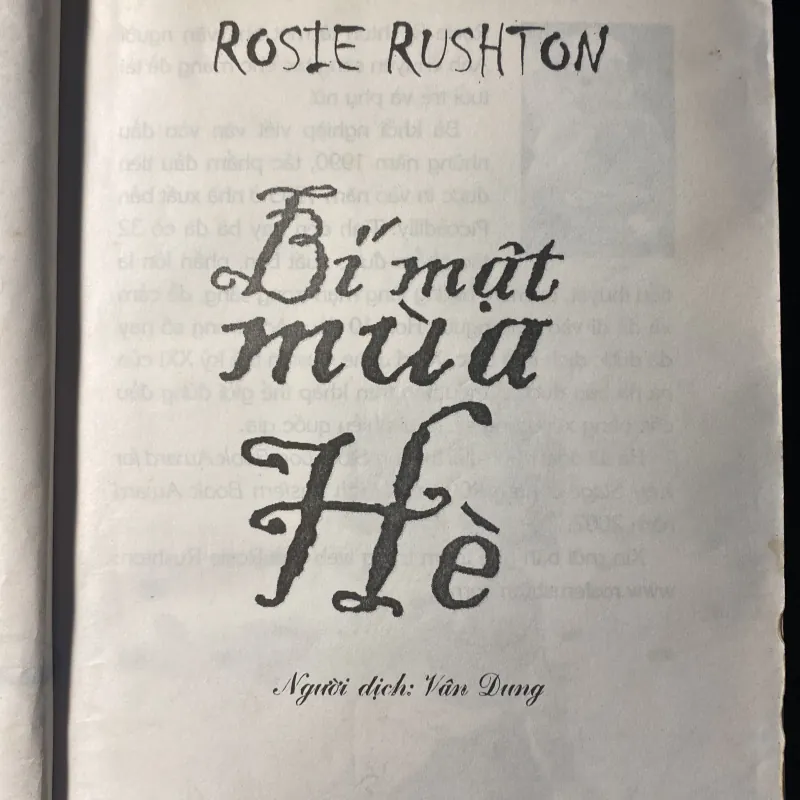 Bí mật mùa hè - Rosie Rushton 753692
