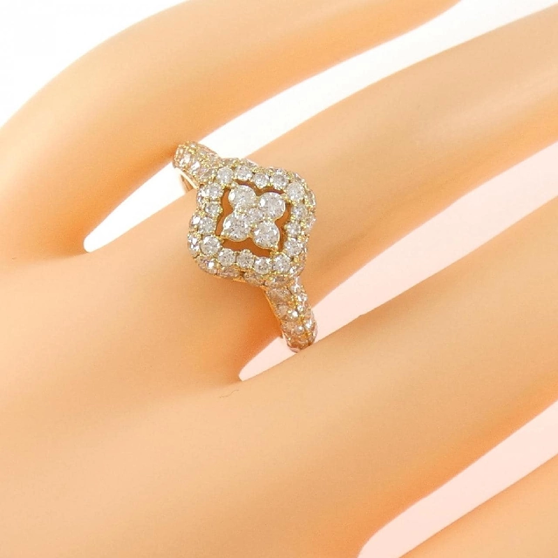 Nhẫn kim cương hoa K18YG 2.00CT - Hàng hiệu chính hãng 847437