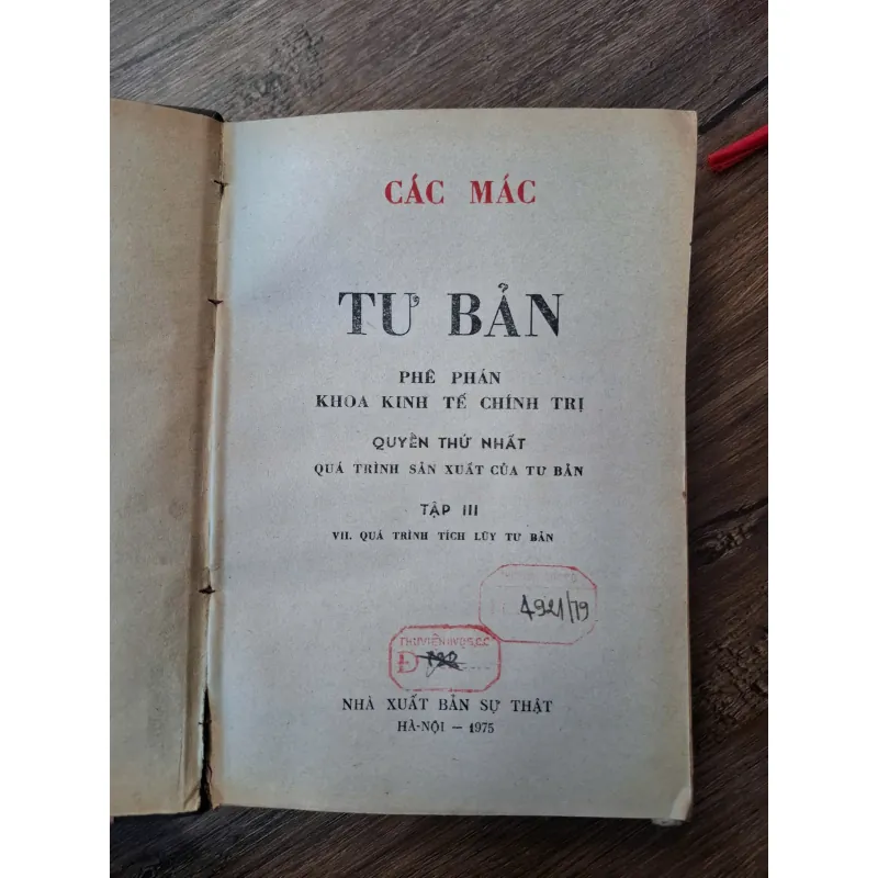 Tư Bản (Quyển 1 - Tập III) - Các Mác - Triết học/Kinh tế chính trị 702163