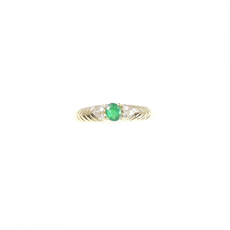 Nhẫn Emerald K18YG 0.30CT - Hàng hiệu Chính hãng 848877