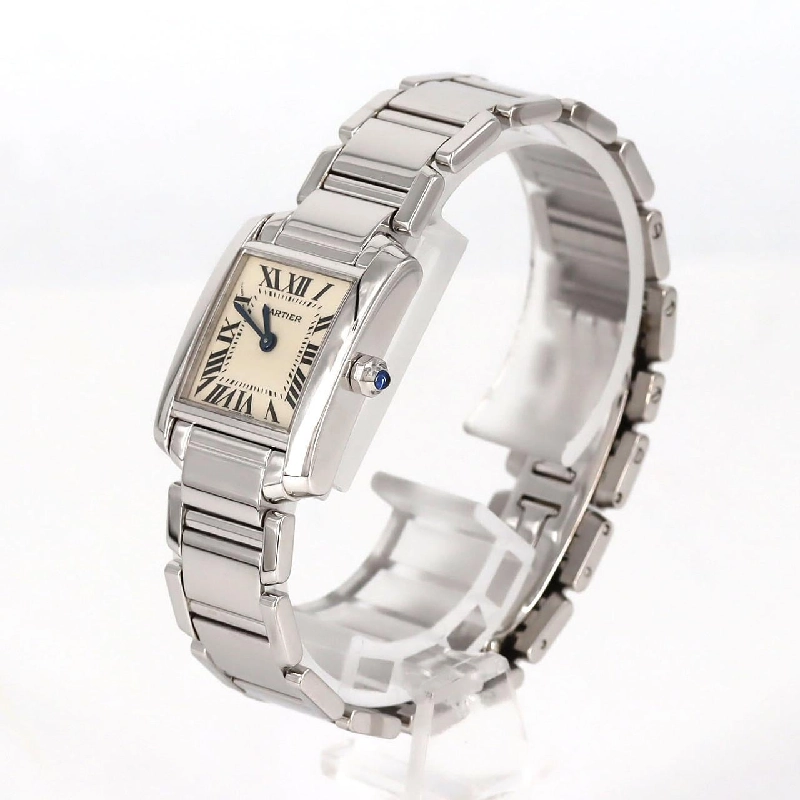 Cartier Tank Française SM WG W50012S3 WG Quartz - Hàng hiệu Authentic 873950