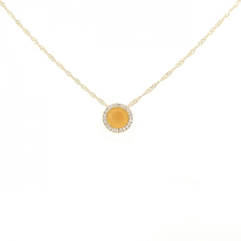 Dây chuyền đá mặt trăng 18KYG/K18YG - Hàng hiệu Authentic 858968