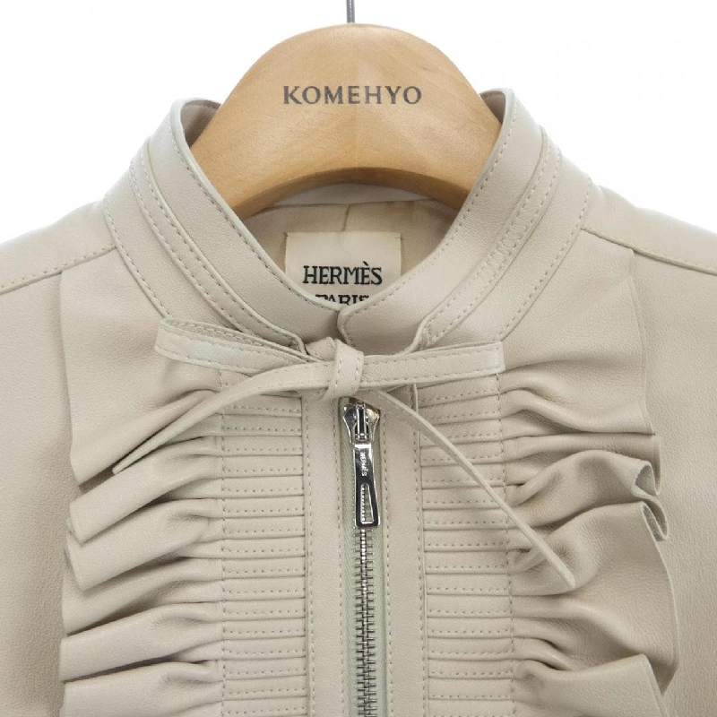 【Mã giảm giá】Áo khoác da HERMES 639222