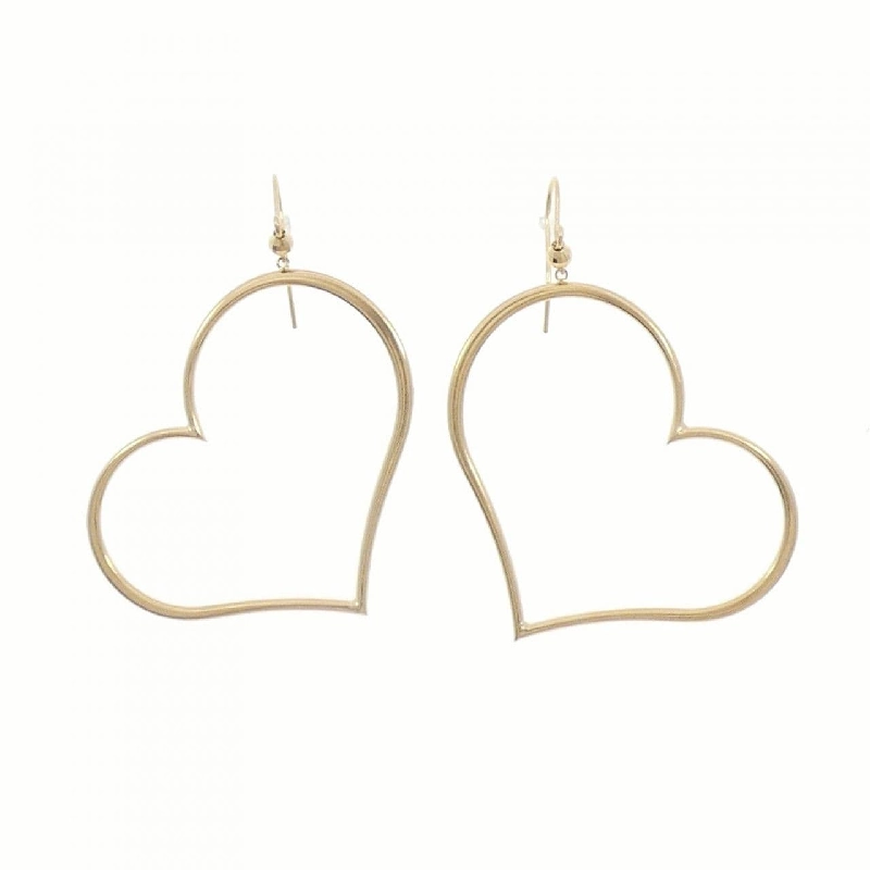 K18YG Bông tai hình trái tim - Hàng hiệu Chính hãng 870538