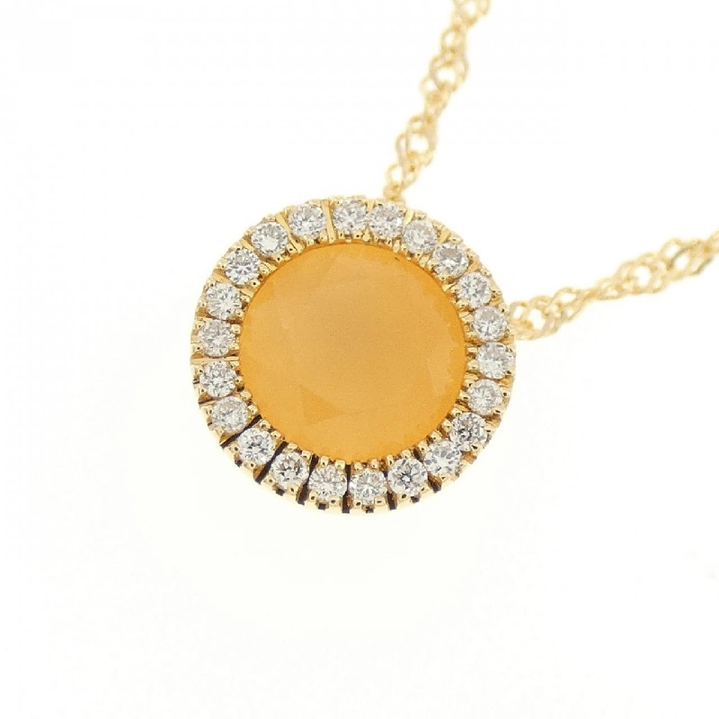 Dây chuyền đá mặt trăng 18KYG/K18YG - Hàng hiệu Authentic 858968