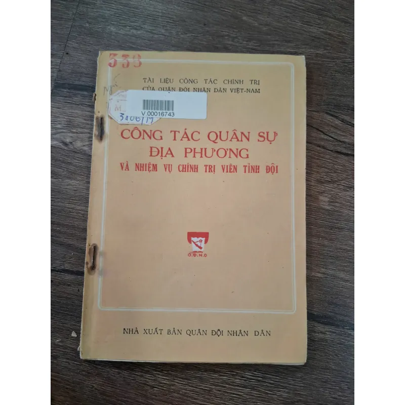 CÔNG TÁC QUÂN SỰ ĐỊA PHƯƠNG VÀ NHIỆM VỤ CHÍNH TRỊ VIÊN TỈNH ĐỘI 716097