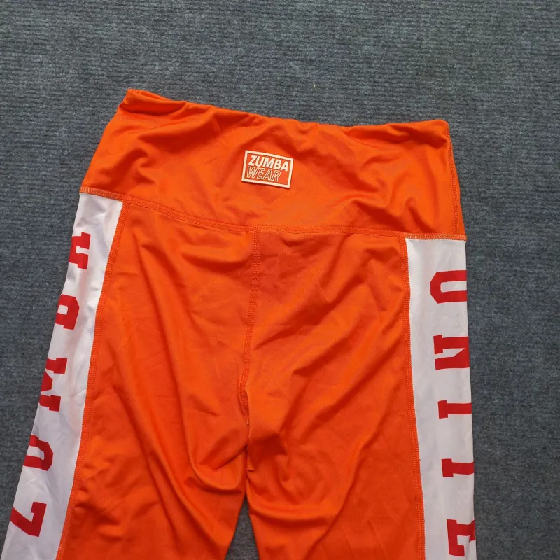 Quần thể thao dài tập thể dục màu cam 933369