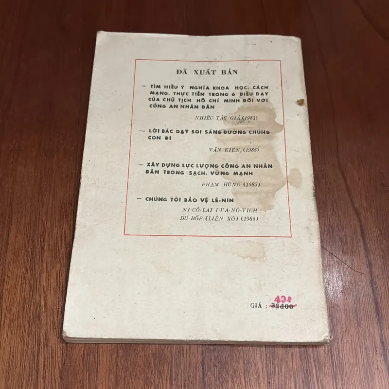 II Nhớ Mãi Lời Bác (Hồi Ký) _ Kỷ Niệm Của Cán Bộ, Chiến Sĩ Cảnh Vệ Bảo Vệ Bác - 1987 604811