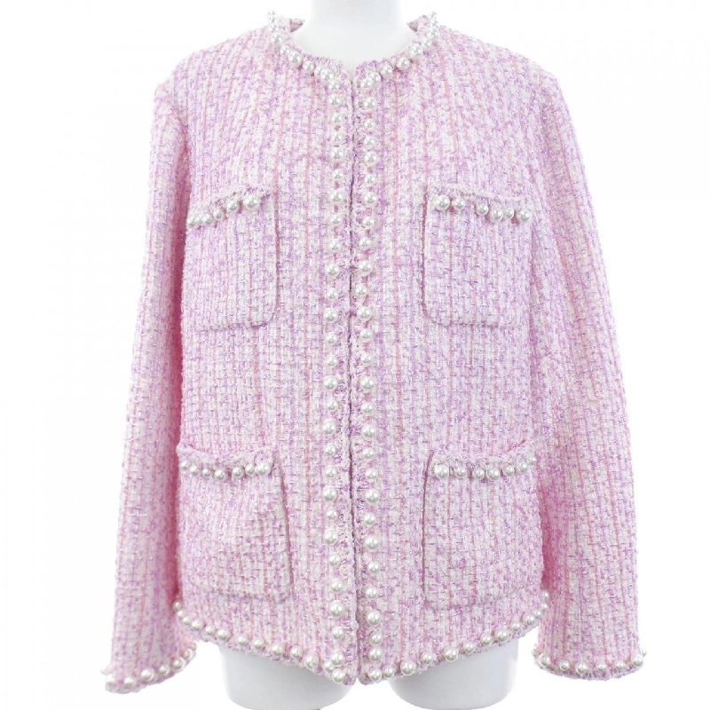 CHANEL LOOK2 P78974V71122 Áo khoác không cổ - Hàng hiệu Authentic 813829