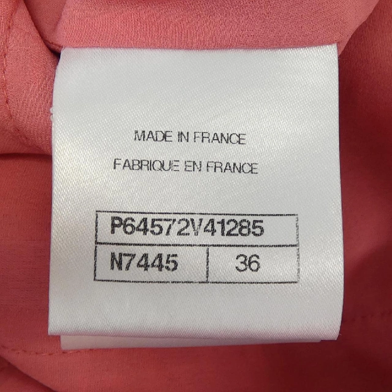 Jacket không cổ CHANEL P64572V41285 20A 633500