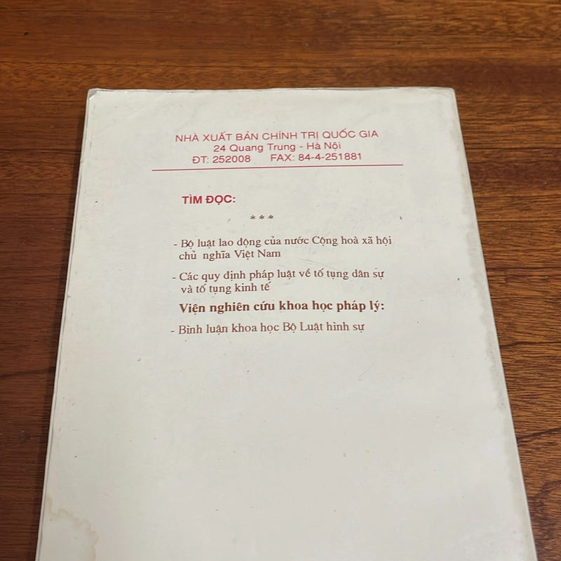 II Sách Pháp Luật: Bộ Luật Dân Sự - 1996 507861