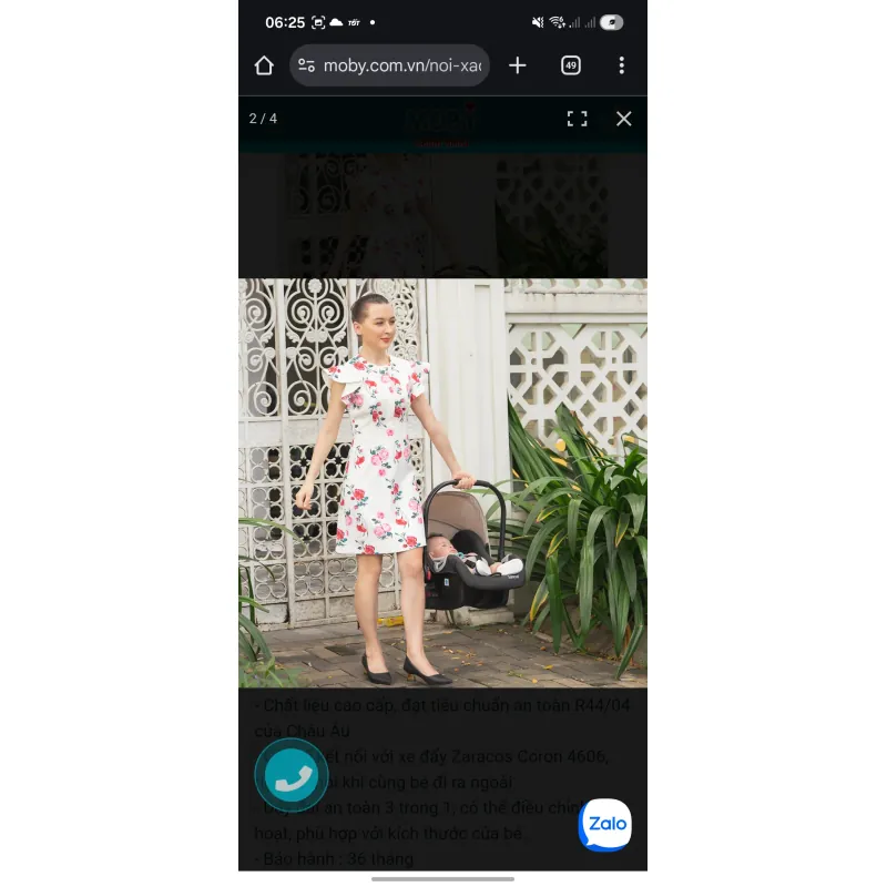 Nôi xách tay kiêm ghế ô tô 784899
