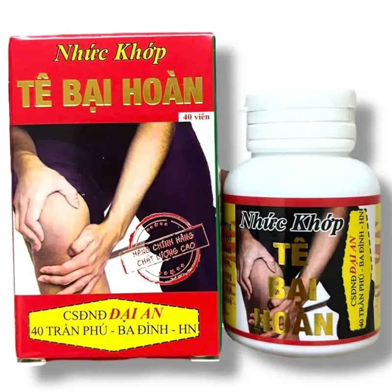 Viên uống đau nhức xương khớp Tê Bại Hoàn hỗ trợ đau lưng viêm nhức xương khớp 800888