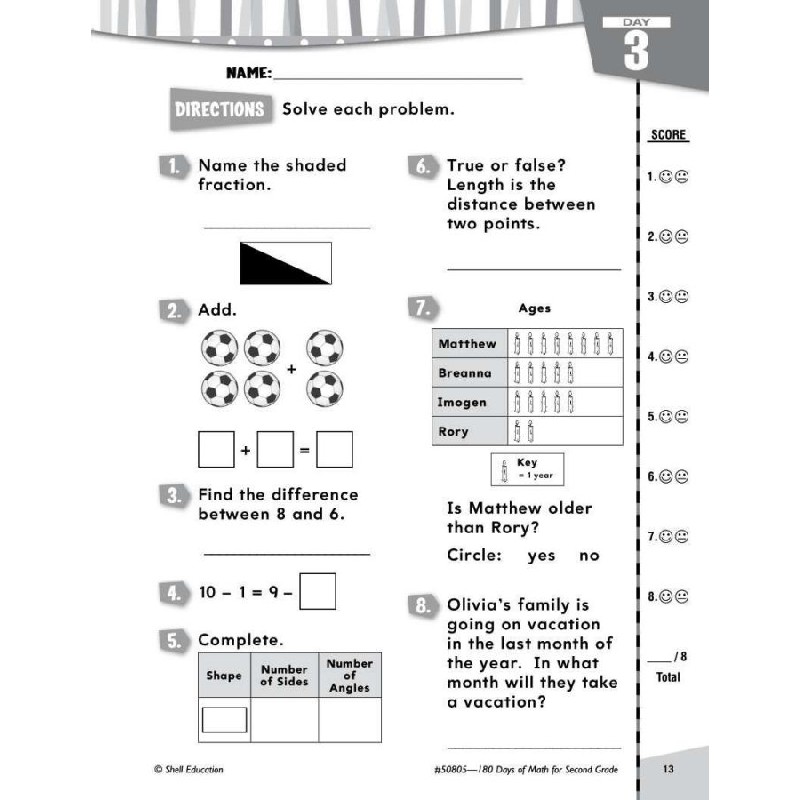 Sách Tiếng Anh - 180 Days of Math - Trọn Bộ K,1,2,3,4,5 -  Mới 56832