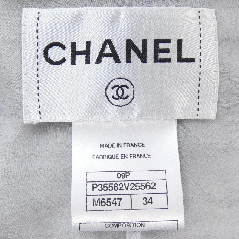 CHANEL P35582V25562 09P Áo khoác không cổ - Hàng hiệu Chính hãng 815174