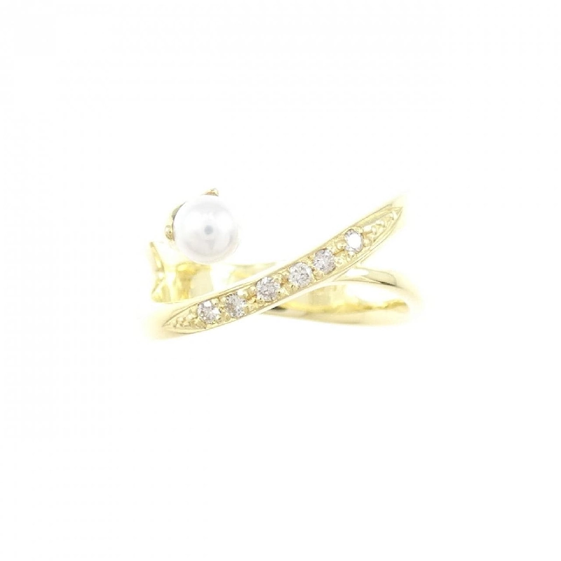 Nhẫn ngọc trai Akoya K18YG 3.4mm - Hàng hiệu Authentic 850249