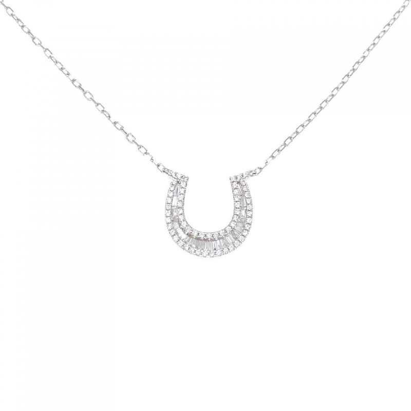 K18WG Mặt dây chuyền hình móng ngựa kim cương 0.26CT - Hàng hiệu Chính hãng 868220