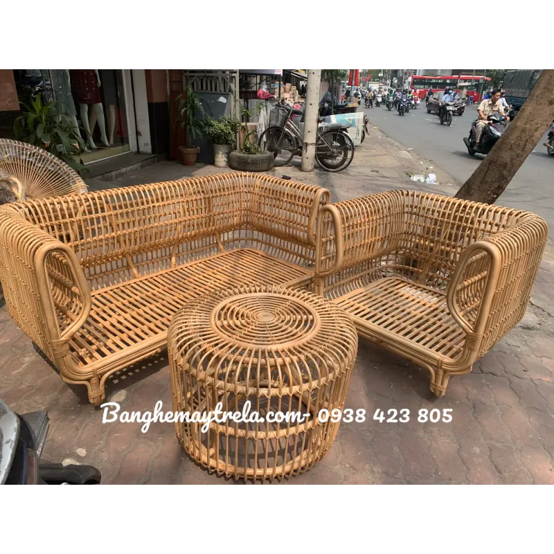 Sofa mây tổ yến cho phòng khách hiện đại 745439