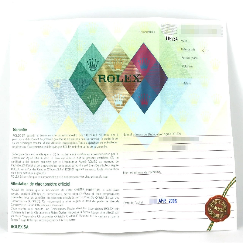 Đồng hồ Rolex Turnograph 116264･3 SSxWG tự động D - Hàng hiệu chính hãng 879941