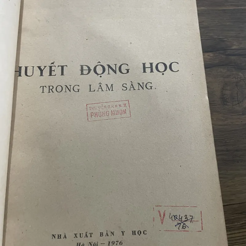 Huyết động học trong lâm sàng- sách khổ lớn - Bác Si TRẦN ĐÔ TRINH 995551