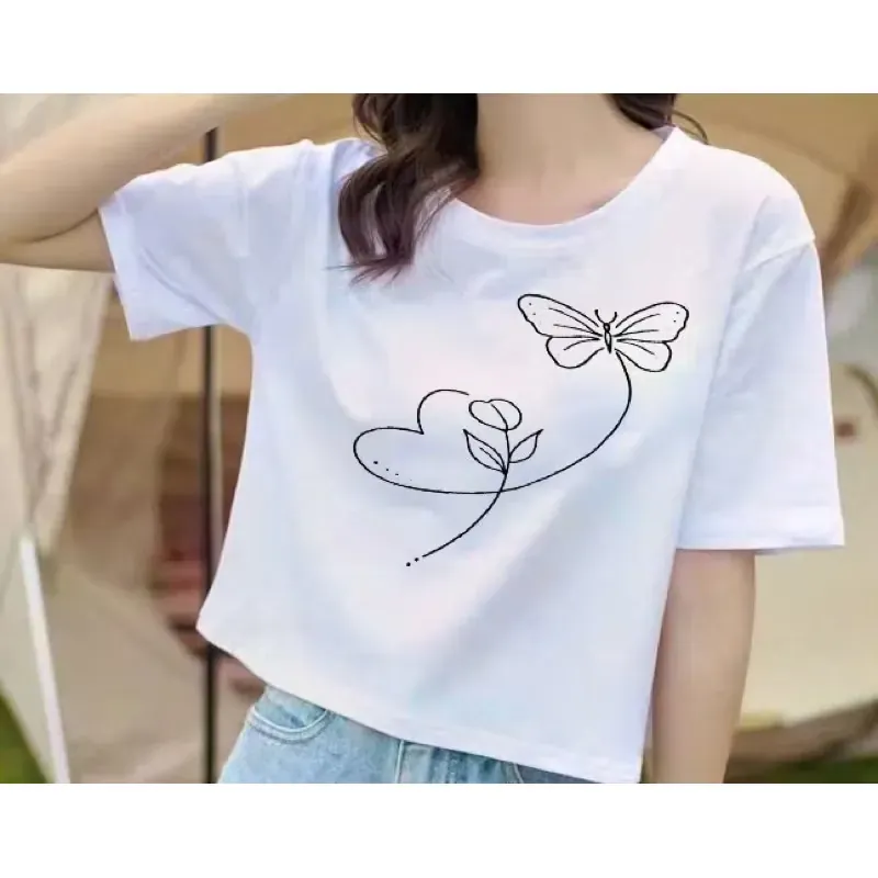 Áo thun crop top cotton thái 4 chiều 716784