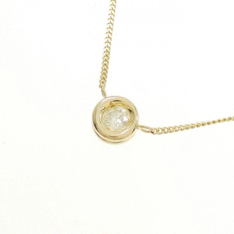 K18YG Solitaire Dây chuyền kim cương 0.19CT - Hàng hiệu Chính hãng 863065