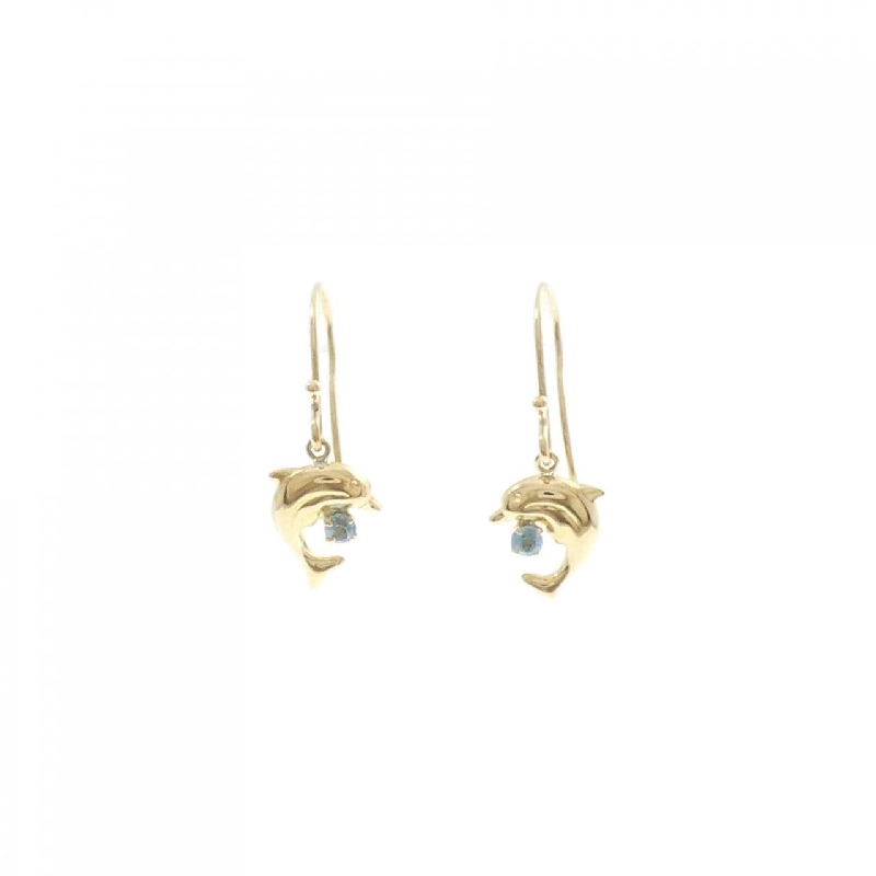 K18YG Cá heo Đá Topaz Xanh - Hàng hiệu Chính hãng 866157