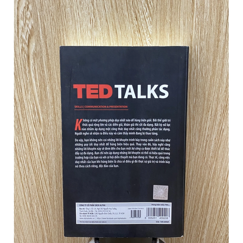 TED TALKS* SÁCH "HÙNG BIỆN KIỂU TED"* TẶNG QUÀ 0Đ + FREESHIP THÁNG 5+6 313428