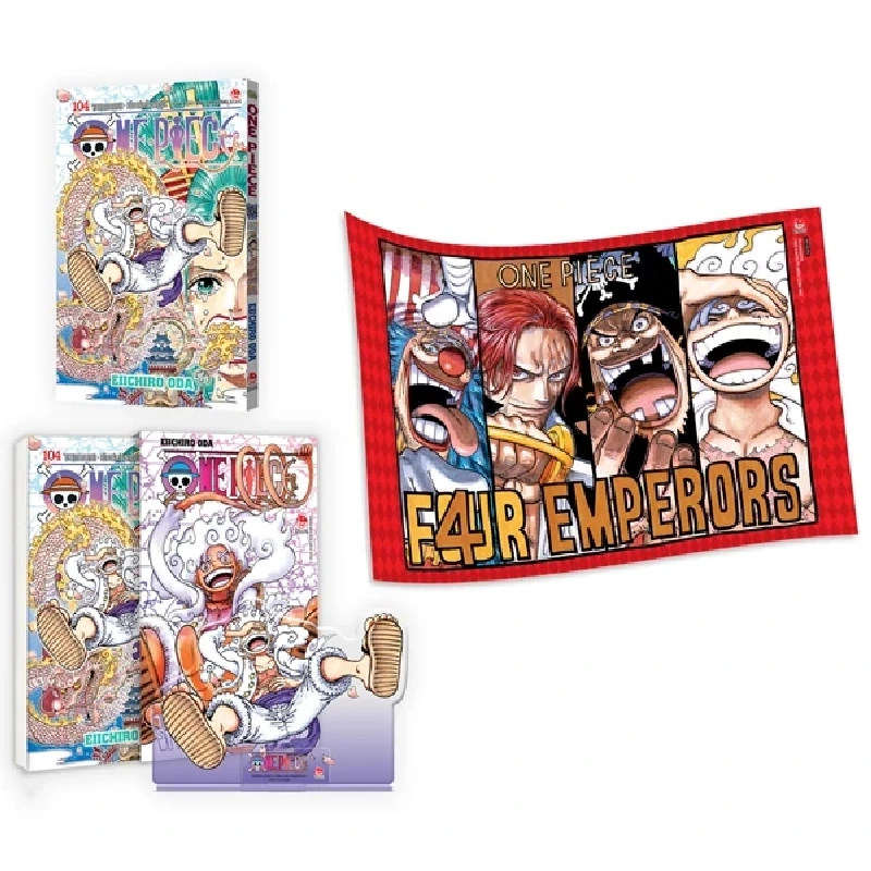 Combo Manga - One Piece - Tập 104 - “Kozuki Momonosuke - Tướng Quân Của Wano Quốc” - Bản Bìa Gập + Limited Edition (Bộ 2 Cuốn) - Eiichiro Oda (Mới 100%) Manga, comic, NXB Kim Đồng - SÁCH ĐẠI HỌC 488018